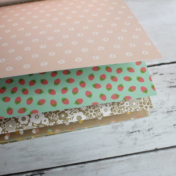 Pebbles Scrapbook Cardstock Paper Pad 6" x 6" Spring Fling 36 Sheets - Picture 6 of 14